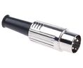 DIN Connector, 1A, 100V, 4 Poles, Plug Pack of 5 pieces